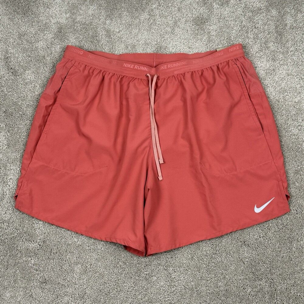 Nike Flex Stride Running 7" Lined Shorts Adobe Red Mens Size 2XL DM4761-655 New